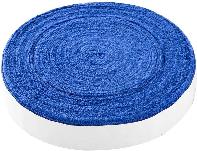 RUIXIA 10m Towelling Hockey Tape Tennis Badminton Racket Overgrip Anti-slip Racket Grip Finishing Tape Squash Racquet Stick Grip Super Absorbent Replacement Grip Self-Adhesive Cloth Tape Racket Sweat Band  - Image 1