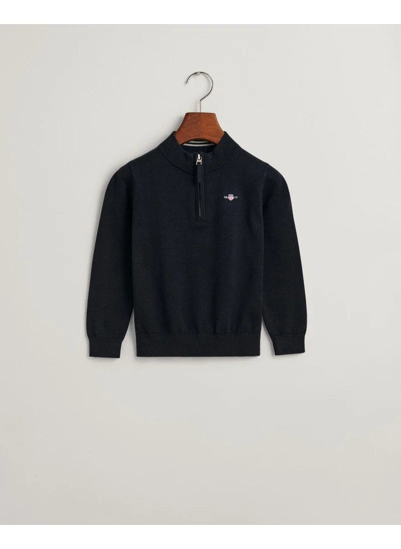 GANT Gant Kids Shield Cotton Half-Zip Sweater