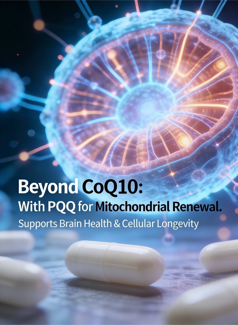 وينز تاون كبسولات هلامية CoQ10-300mg مع PQQ وBioPerine وأوميغا 3، 90 جرعة من مكمل الإنزيم المساعد Q10 (يوبيكوينون) عالي الامتصاص ومضاد للأكسدة قوي ويدعم القلب وإنتاج الطاقة - Image 5