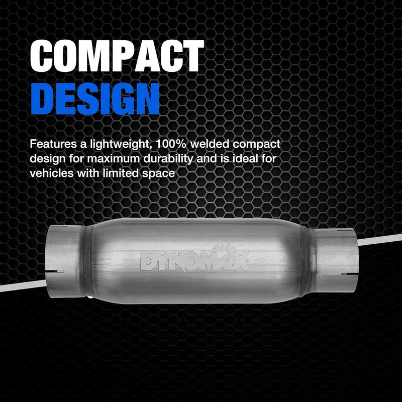 Dynomax Race Bullet 24219 Exhaust Resonator - Image 2