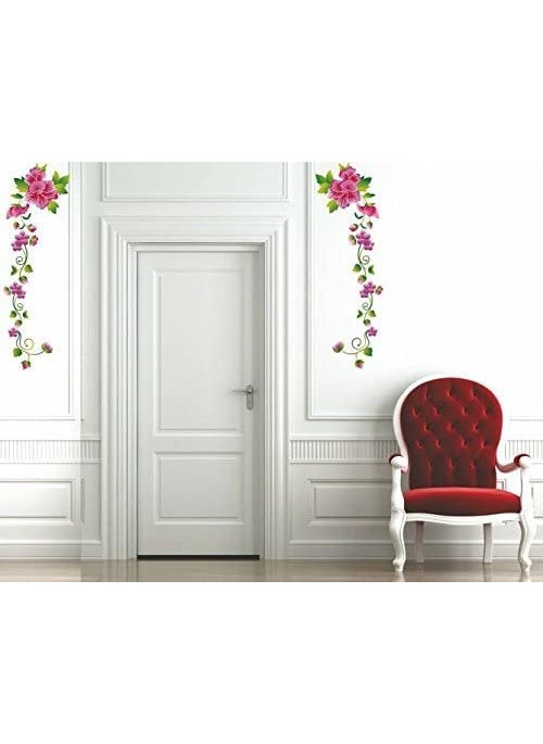 Decals Design Decals Design 'Flower Vines' Wall Sticker (PVC Vinyl, 70 cm x 25 cm, Multicolour)  - Image 4