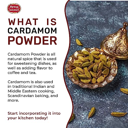 Spicy World Ground Cardamom Powder (Cardamon) 3.5 Ounce Bag - Image 5
