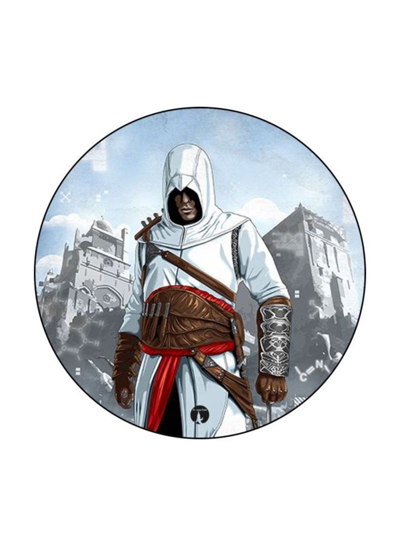 Video  Game Assassin's Creed Printed Mouse Pad  White/Brown