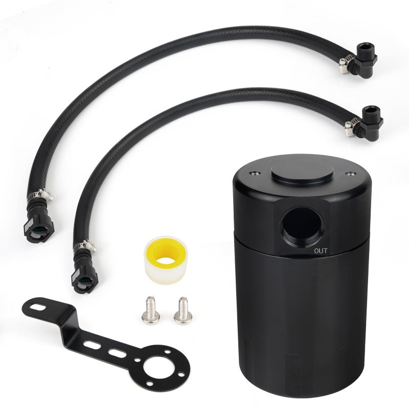 BHB Oil Catch Can Compatible with Chevy Silverado 20142018 GMC Sierra 1500TahoeSuburbanYukon 20152020 Escalade 20152019 3oz Oil Separator