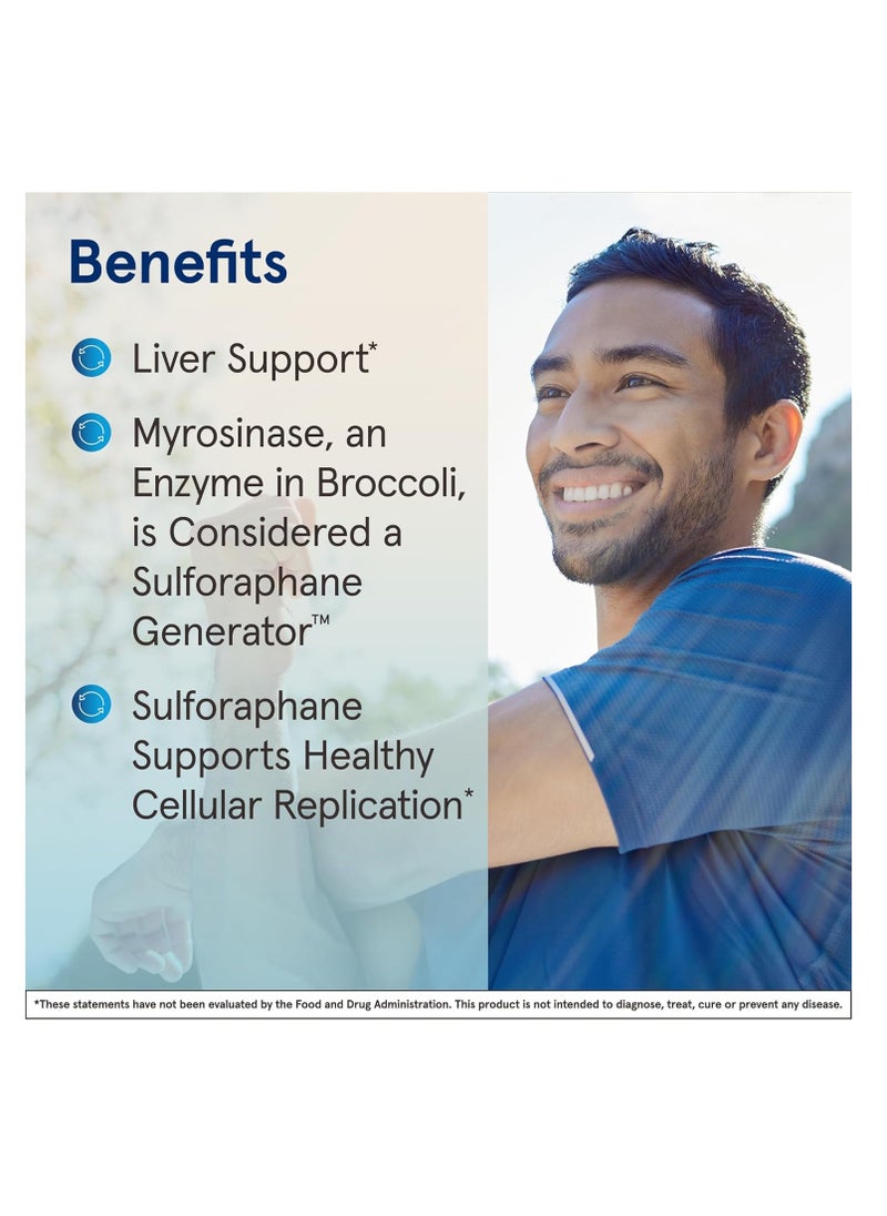 jarrow formulas - BroccoMax Sulforaphane Generator 35 mg With Sulforaphane Glucosinolate and Myrosinase, Dietary Supplement for Liver Health Support, 120 Delayed Release Veggie Capsules, 60 Day Supply - Image 1