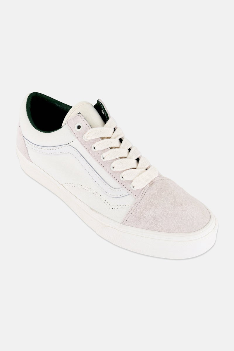 VANS Men Old Skool Lace Up Skateboarding Shoes, White - Image 1
