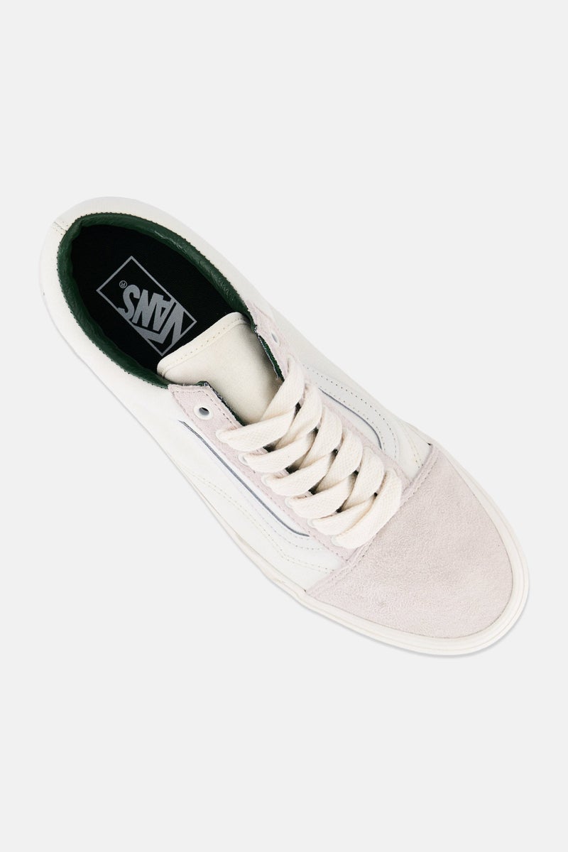 VANS Men Old Skool Lace Up Skateboarding Shoes, White - Image 3
