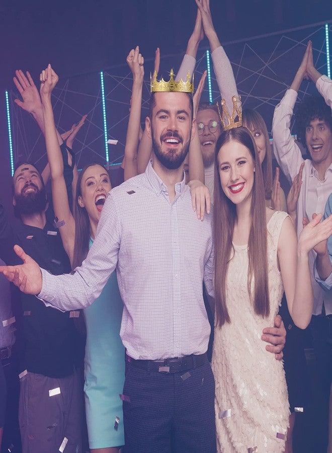 جونكين مجموعة جانكين المكونة من 5 قطع من إكسسوارات أعياد الميلاد للرجال، تتضمن تاج ملك قابل للتعديل، ووشاح ملك، وشارة من الصفيح، ودبوس، وبروش، وسلسلة تعليق، بالإضافة إلى مستلزمات الحفلات. - Image 5