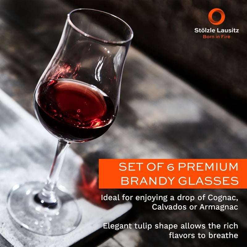 Stölzle Lausitz Clear Lead-Free Crystal Port Wine Glass Set, 3.5oz, Pack of 6 - Image 2