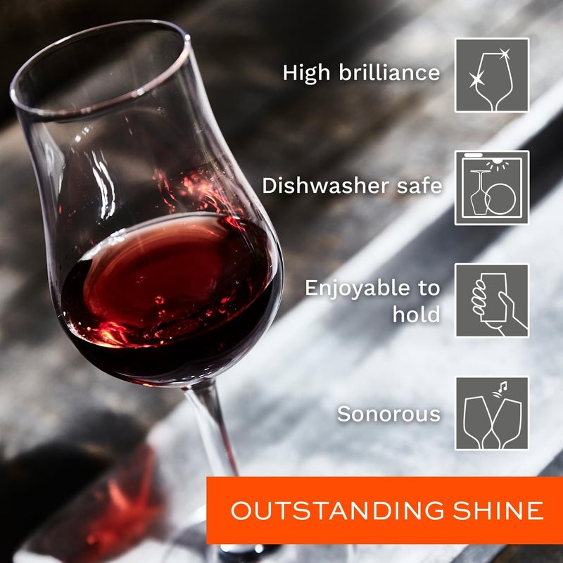 Stölzle Lausitz Clear Lead-Free Crystal Port Wine Glass Set, 3.5oz, Pack of 6 - Image 4