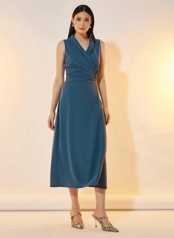 Take Two Sleeveless Wrap Dress