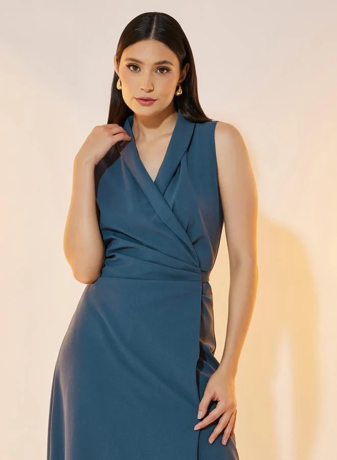 Take Two Sleeveless Wrap Dress
