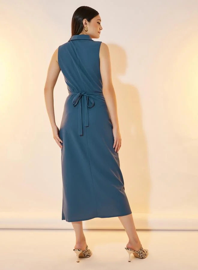 Take Two Sleeveless Wrap Dress