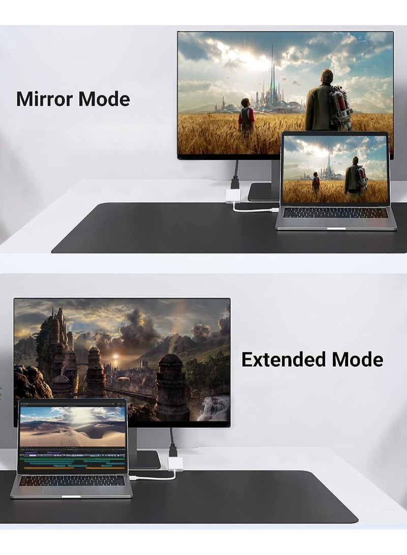 ARNOTEC [معتمد من MFi] محول USB C إلى HDMI لجهاز iPhone 16 15 إلى التلفاز، محول Type-C إلى HDMI بدقة 4K@60Hz مع منفذ شحن سريع 100W لجهاز iPhone 16/16 Plus/16 Pro/16 Pro Max/15 Pro Max إلى جهاز عرض HDTV. - Image 3