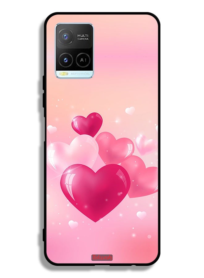 Tolwak Vivo Y32 Protective Case Cover Beautiful Hearts Art - Image 2