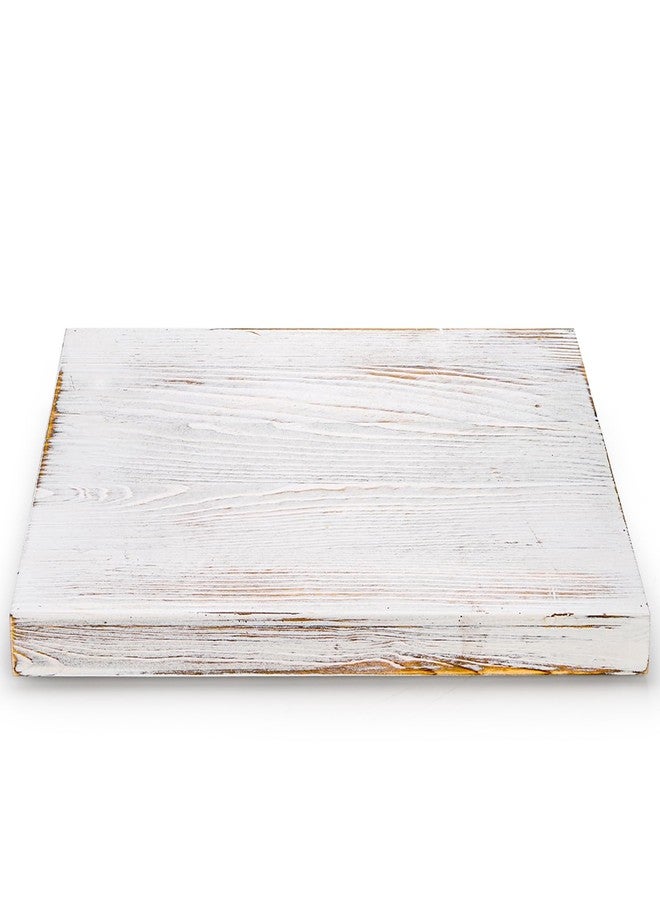 DEAYOU 2 Pack Wood Serving Tray, 16.5" Ottoman Wooden Trays for Coffee Table, Farmhouse Vintage Decorative Tray Platter with Cutout Handle for Eating, Breakfast, Rectangle, 16.5" L x 11" W - Image 5