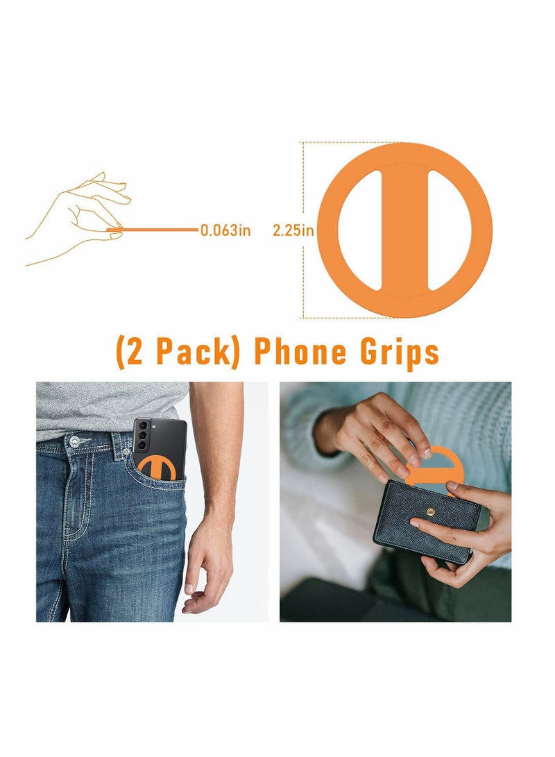 Y&D KASTWAVE Ultra-Thin Silicone Cell Phone Ring Buckle, Elastic Grip Attachable to Magnetic Mount, Applicable Wireless Charging Mobile Holder - Image 2