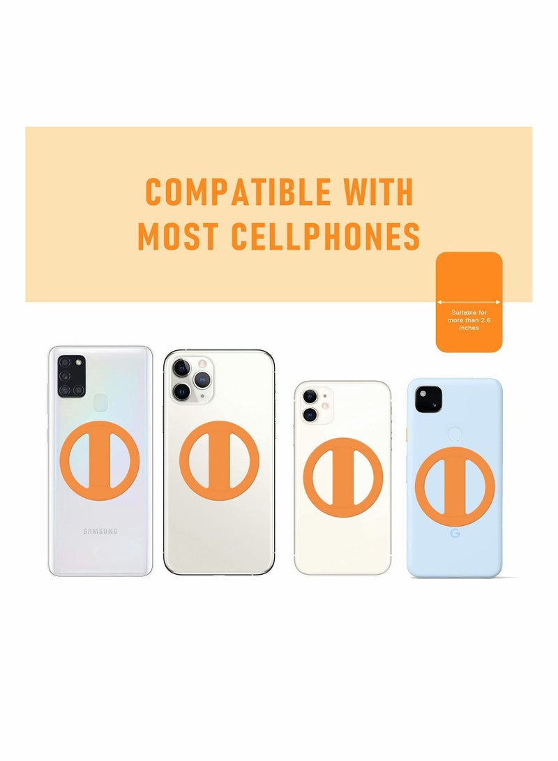 Y&D KASTWAVE Ultra-Thin Silicone Cell Phone Ring Buckle, Elastic Grip Attachable to Magnetic Mount, Applicable Wireless Charging Mobile Holder - Image 5