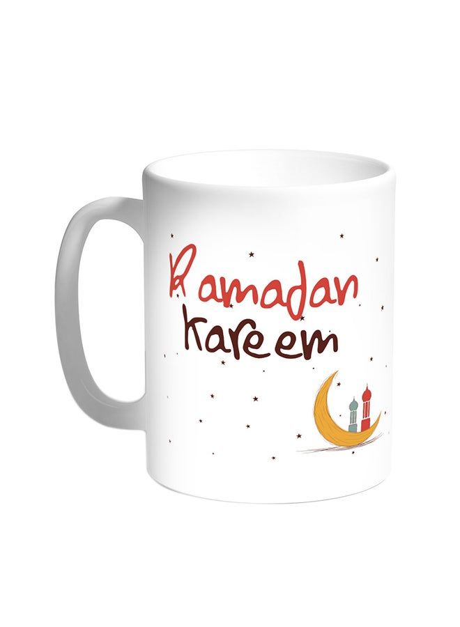 RKN Ramadan Kareem Printed Coffee Mug White - Image 2