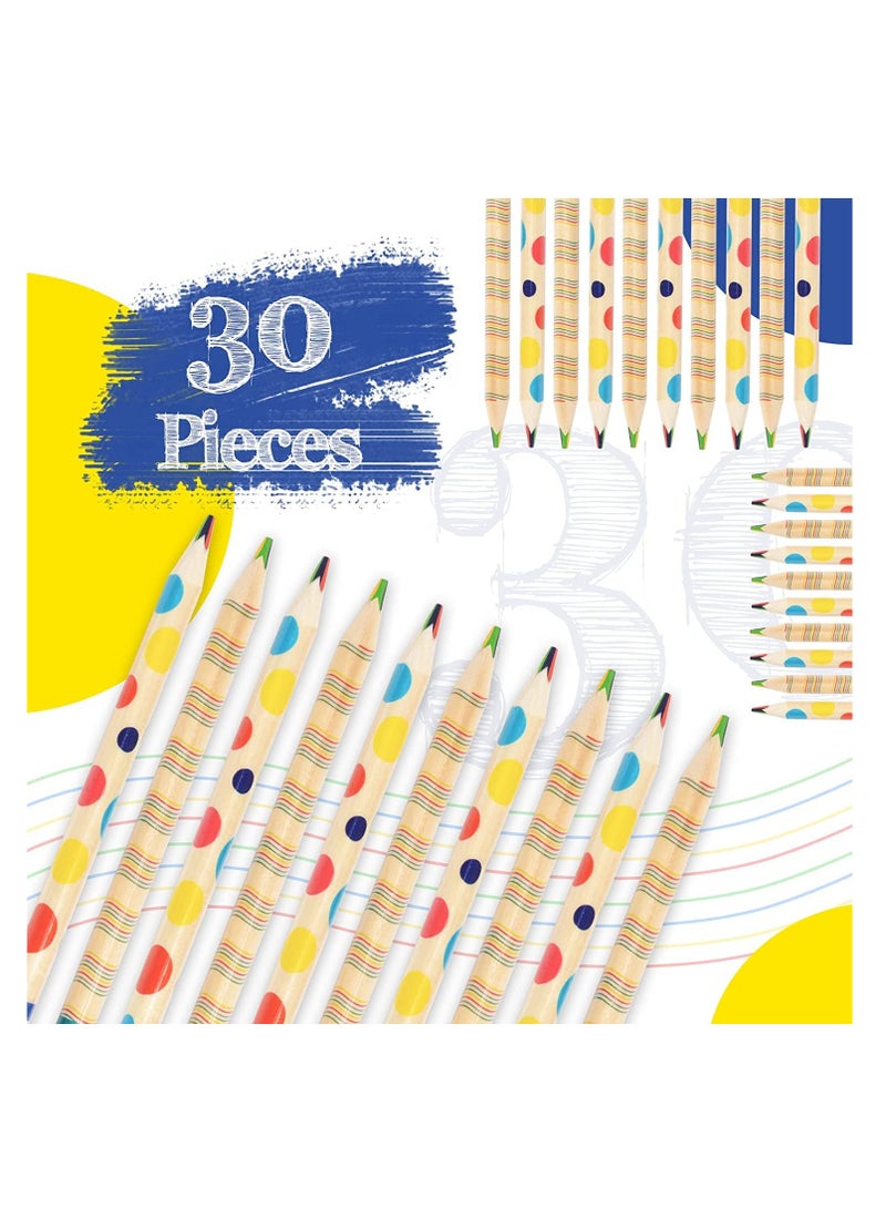 Rainbow Color Pencil Set for Kids, 4-in-1 Doodling, Sketching, and Drawing Tools (30 Pieces) - Image 5