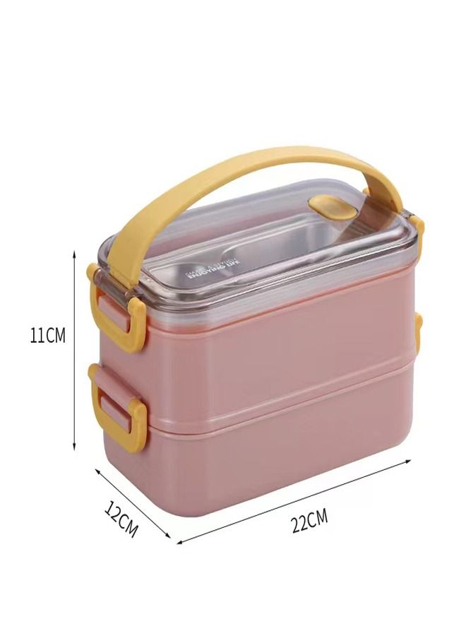 Stainless Steel Lunch Box Insulated Double Layer Multifunction Containers Portable Leak Proof Lunch Box - Image 5
