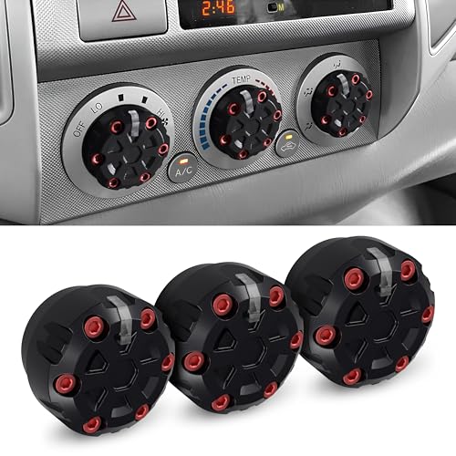 Dubbs Hardware 2nd Gen Tacoma Accessories AC Knob Upgrade 20052006200720082009201020112012201320142015 Tacoma Climate Control Dial Mods Set 2nd Gen Tacoma Mods for Toyota Interior Replacement Kit - Image 1