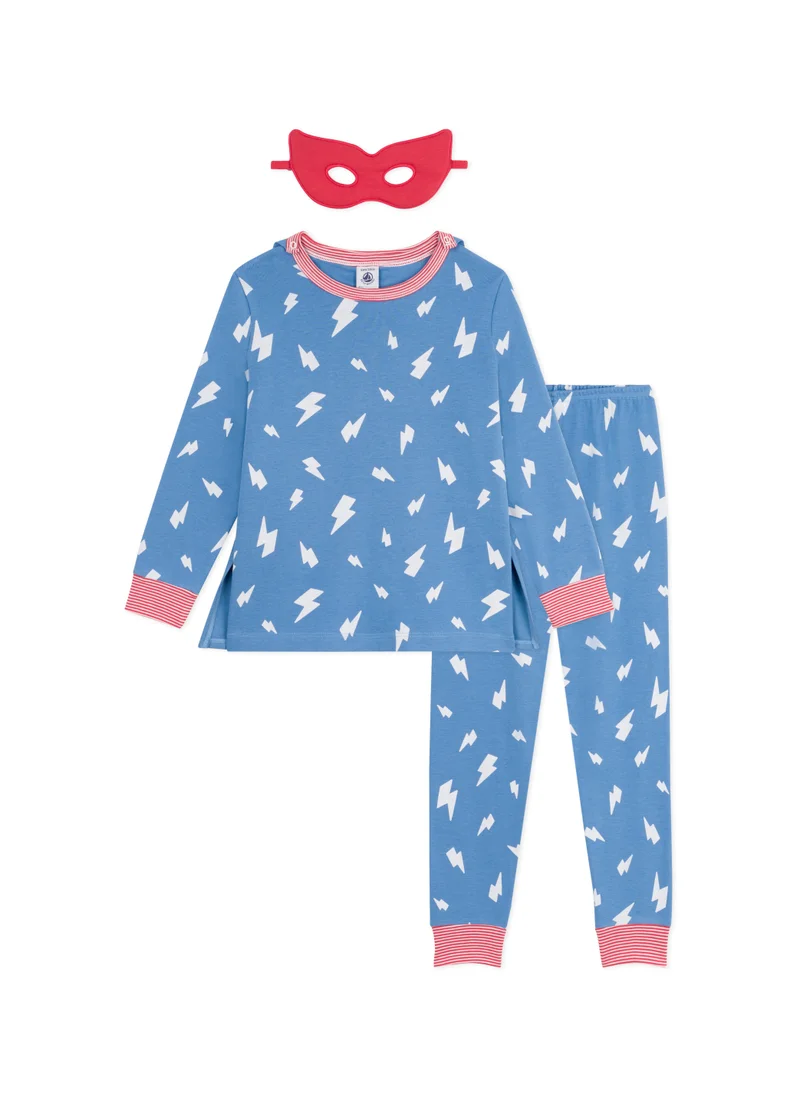 Petit Bateau Children's glow-in-the-dark costume pyjamas with cape