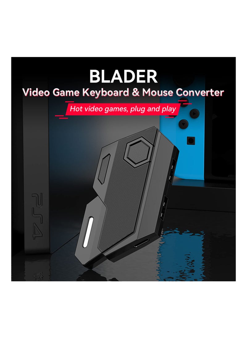 KASTWAVE - (2023) Keyboard Adapter, Keyword and Mouse Adapter for Nintendo Switch/Xbox One/PS4/PS3, AIMVICE Keyboard Adapter & Xbox Keyboard Adapter, Perfect for Games Consoles for FPS, TPS and RTS - Image 1