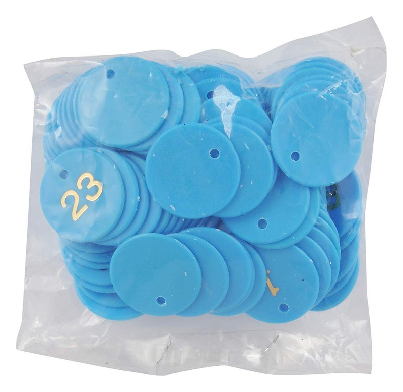 Amit Marketing Numeric Token/Coin I Chips for Board Games and Other uses I Round Shape Plastic 1 to 100 Token Coins with Holes I Mini Poker Chips Game Tokens I Random Color - Pack of 2 - Image 4