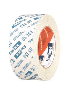 Shurtape Ds 154 Double-Sided Containment Tape, Painter'S Tape And Sticks To Plastic Sheets, For Painting And Remodeling, 48Mm X 23 Meters, Natural, 1 Roll (104333)  - Image 4