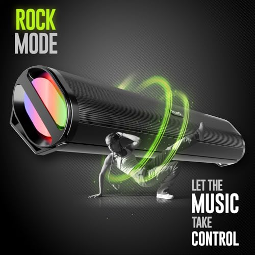 ACwO CARNIwAL 717 | 50W RMS Output | Powerful Drivers | 8Hrs Music Playtime | TWS Function | Dynamic RGB Lights | Built-in FM Radio | Call Function | 3 EQ Modes | Bluetooth Soundbar (Black) - Image 4