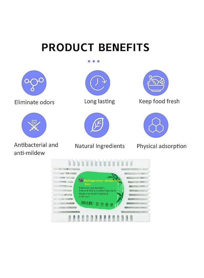 2 PCS Fridge Refresher & Fridge Tablets for Odor | Refrigerator Deodorizer Box with Cleaning and Decontamination Function, Bamboo Charcoal Odor Remover for Fresh and Clean Fridge Air, Household Deodorant - Image 5