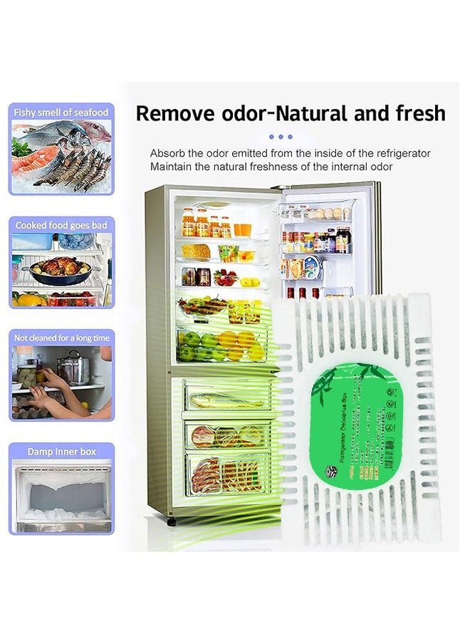 2 PCS Fridge Refresher & Fridge Tablets for Odor | Refrigerator Deodorizer Box with Cleaning and Decontamination Function, Bamboo Charcoal Odor Remover for Fresh and Clean Fridge Air, Household Deodorant - Image 4