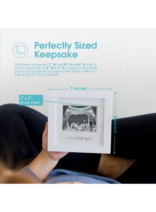 Love At First Sight Sonogram Picture Frame, Gender Neutral Ultrasound Keepsake, Ideal Pregnancy Gift, Baby Shower And Nursery Decor, 4”X3” Photo Insert, White - pzsku/Z399AA394DA0E098B6303Z/45/_/1735214530/2ad9b304-d4f6-495c-bedd-ceeb6133d0ec