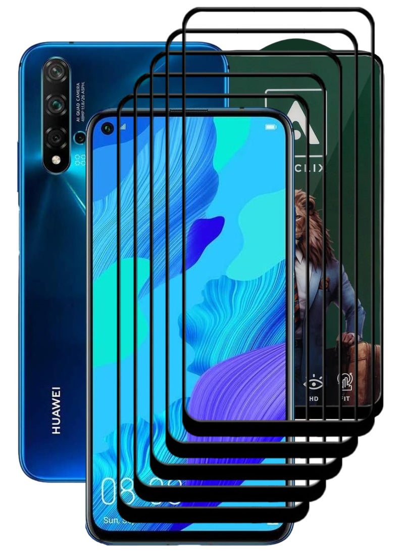 ACLIX 5 Pieces Antistatic ESD Dustproof Premium Quality High Definition Tempered Glass Screen Protector Designed For Huawei nova 5T - Image 1