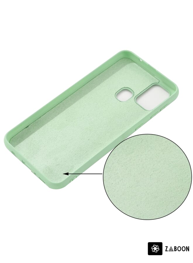 زبون جراب حماية لهاتف موتورولا موتو جي 5G، مصنوع من السيليكون السائل بلون موحد، مقاوم للصدمات، يوفر تغطية كاملة. - Image 4