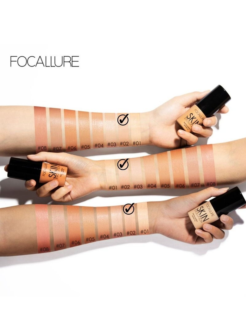 فوكالور كريم الأساس السائل Skin Evolution - # 2 بورسلين - Image 4