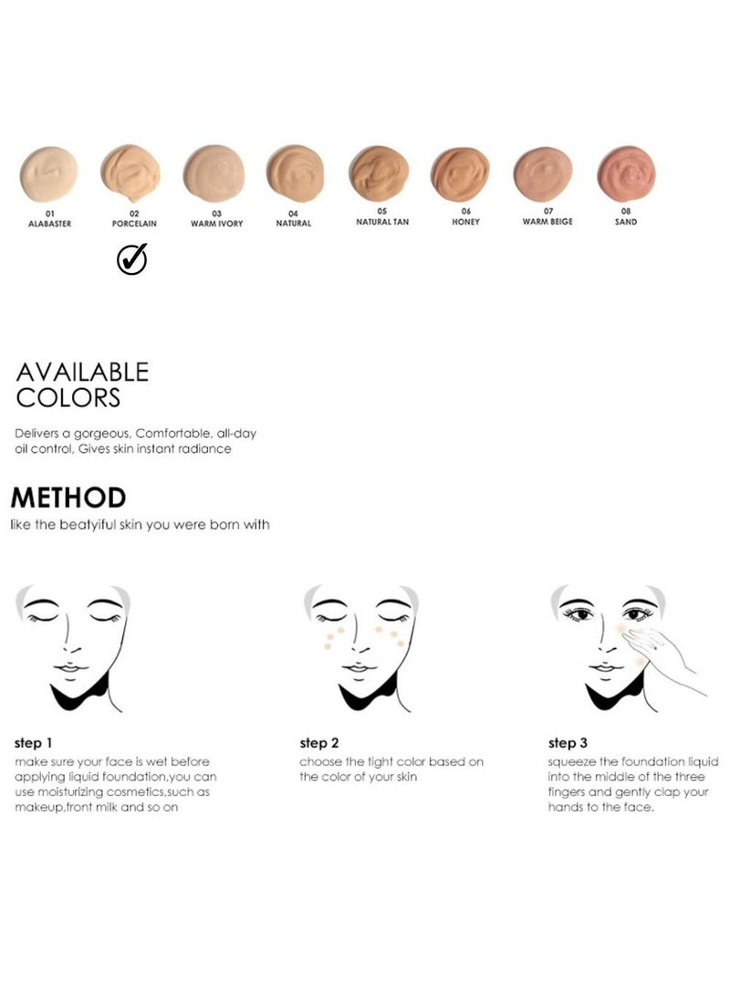 فوكالور كريم الأساس السائل Skin Evolution - # 2 بورسلين - Image 5