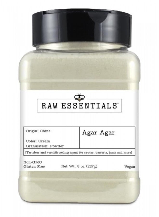 Raw Essentials Thickening Agent and Gelatin Substitute, Agar Agar Powder, Vegan and Gluten Free, Tasteless and Versatile Gelling Agent, Use in Sauces, Desserts, Jams, and More!  - Image 2
