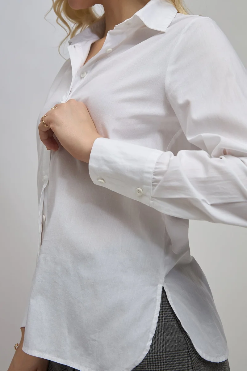 Virgio  Solid Cotton Long Sleeve Formal Shirt for Women for Women | Best Price UAE