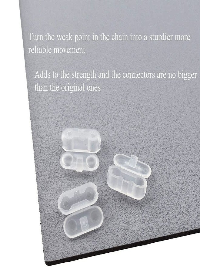 BINZZO 17mm Diameter Vertical Roman Roller Beaded Decent Fix Hide Frayed End Reliable Closure Easily Connect Plastic Blind Ball Chain Connector 15 Pieces for Roller Shades Curtains Blinds - Image 5