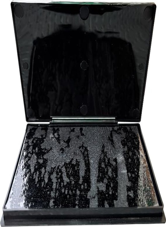 HARSHVANI Big Size Stamp Pad Color Black Ink Stamp Pad for Stamping Purpose Size 15.7 cm x 9.6 cm (Pack of 1) - Image 1