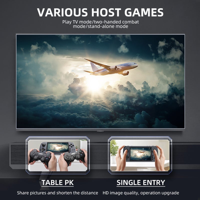 X39 Pro Handheld Game Console Portable Game Player 4.5-inch IPS HD Screen Search/Favorite Support External Dual Controllers Support Game Save/Load HD Output Rechargeable 3000mAh Battery - Image 2