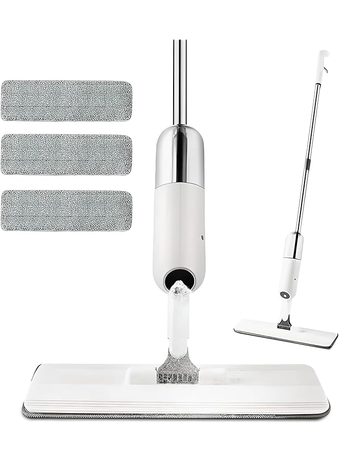 promass Spray Mop for Floor Cleaning Floor Mop with 3 Washable Microfiber Pads Kitchen Mop for Tiles Marbles and Wooden floors 360-degree Rotating Spray Mop 500ml - Image 1