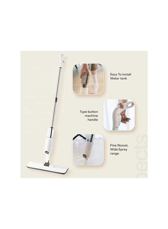 promass Spray Mop for Floor Cleaning Floor Mop with 3 Washable Microfiber Pads Kitchen Mop for Tiles Marbles and Wooden floors 360-degree Rotating Spray Mop 500ml - Image 5