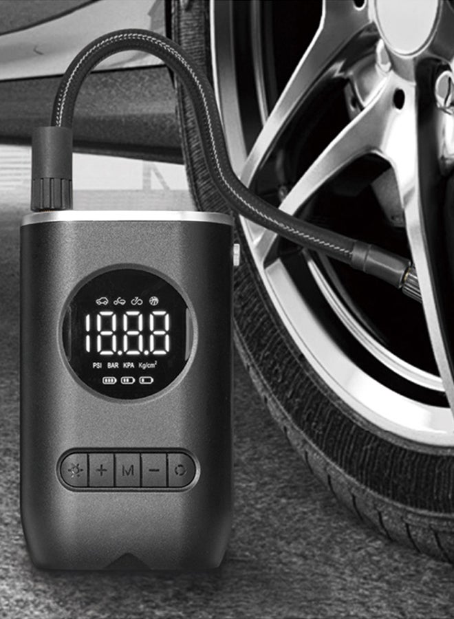 دي بي تي منفاخ اطارات، منفاخ هواء للسيارات، اسود، مقاس8.5*4.5*13.5سم - Image 2