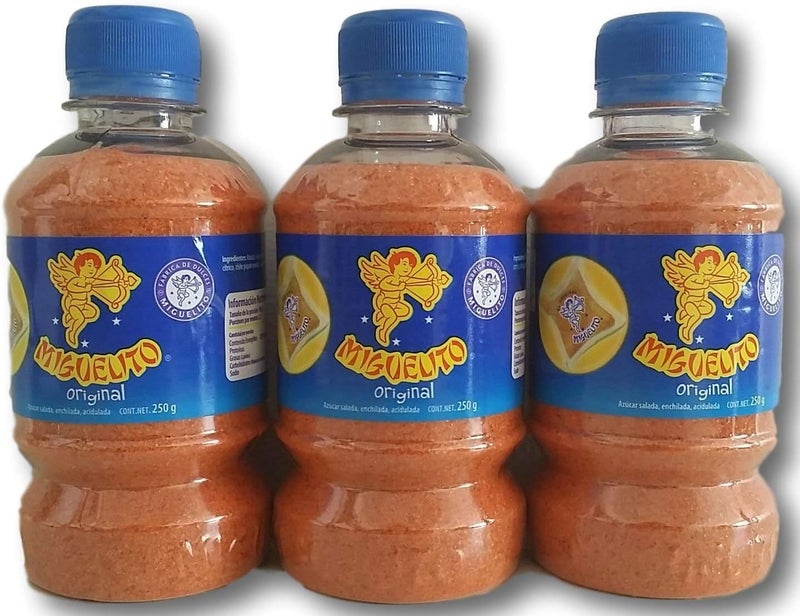 Miguelito El Original Mexican Candy Chili Powder 3 Bottles 250g 88oz Each - Image 3