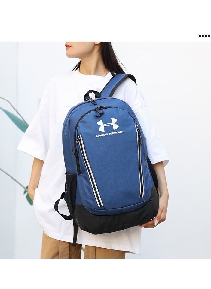 اندر ارمر 【موسم المدرسة】 حقيبة ظهر مدرسية ذات سعة كبيرة بسحاب ومطبوعة، حقيبة ظهر كلاسيكية للطلاب، حقيبة ظهر للكمبيوتر المحمول، حقيبة ظهر ملونة - Image 3