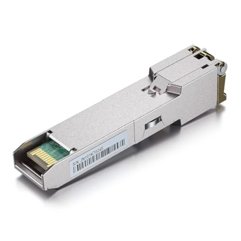 1G SFP to RJ45 Mini-GBIC module for network switches, copper, black, 100-meter 1000Base-T transceiver compatible with Cisco GLC-T, Meraki, Ubiquiti UniFi UF-RJ45-1G, Netgear, Zyxel, D-Link, TP-Link - Image 4