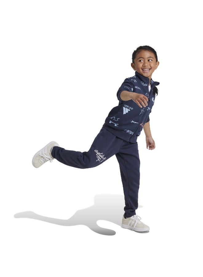 Adidas Brand Love Little Kids Tracksuit - Image 3